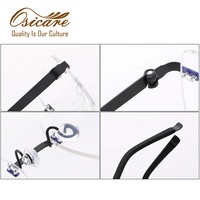 Monture de lunettes optiques sans vis en titane de luxe 2026 pour hommes, personnalisable, sans monture, vente en ligne, best-seller