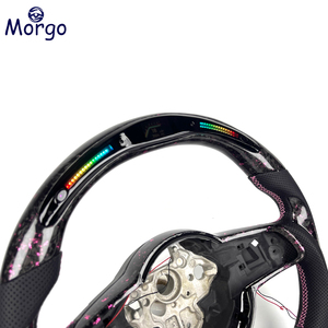 Volante Deportivo de Fibra de Carbono Forjado Personalizado con Pantalla LED Mejorada para el <span class=keywords><strong>Interior</strong></span> del Automóvil, para Volkswagen MK7 <span class=keywords><strong>Golf</strong></span> 7 <span class=keywords><strong>GTI</strong></span> MK6 - Product Image 4