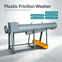 Laveuse à friction automatique haute vitesse pour flocons de plastique PE PP et films agricoles