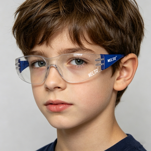 Gafas de Seguridad WELTA con Certificación CE EN1631, Logotipo Personalizado, para Niños, con Lentes Antivaho y Antirrayaduras, Diseño sin Marco, Protección UV - Product Image 1