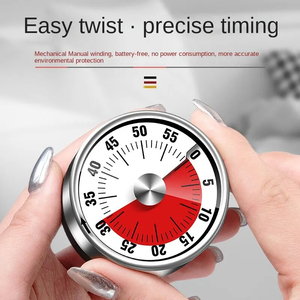 Temporizador mecánico de cocina de 60 minutos, nuevo, con forma de imán, alarma de cuenta regresiva, funciona con pilas, herramientas de condiciónamiento. - Product Image 3