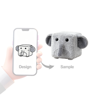Peluche mouton carrée adorable personnalisée CE CPC avec rembourrage en coton PP et design brodé - Coussin animal en peluche doux pour enfants