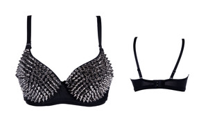 Top de Sujetador Sexy Estilo Punk con Remaches y Soporte de Acero para Espectáculos y Discotecas para Mujer - Product Image 4