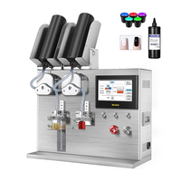Machine de remplissage quantitative à double tête pour colle UV, vernis à ongles, mascara et rouge à lèvres, avec contrôle numérique automatique