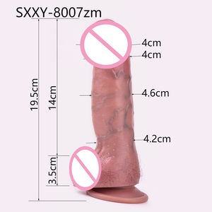 Consolador SXXY Súper Realista con Vello Púbico y Testículos para Vagina, Tapón Anal, Consolador Realista de Silicona, Juguetes Sexuales para Mujer - Product Image 3