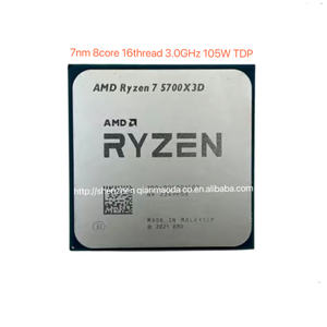 ซีพียูใหม่คุณภาพดีของแท้สำหรับ 7 5700X3D R7-5700X3D ซ็อกเก็ต AM4 96MB โปรเซสเซอร์เดสก์ท็อปสำหรับ 7 5700X3D - Product Image 1