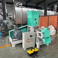 Usine de granulation automatique à fonctionnement stable pour aliments flottants pour poissons et extrudeuse d'aliments aquatiques