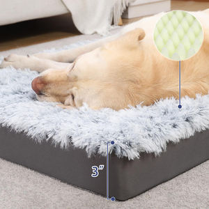 Cama para Perros Ksia Ortopédica Personalizada de Lujo, de Felpa Sólida para Todas las Estaciones, con Funda Extraíble Lavable y Sostenible - Product Image 3