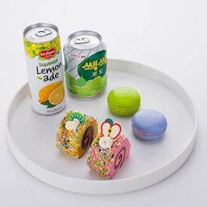 コーヒーショップとレストラン積み重ね可能な丸いメラミントレイプラスチック製の丸い皿セルフサービス食器食品サービングトレイ - Product Image 4