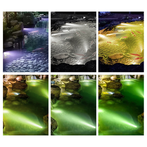 Lumière <span class=keywords><strong>stroboscopique</strong></span> sous-marine en acier inoxydable 304, luminaires LED sous-marins IP68 pour piscine, <span class=keywords><strong>fontaine</strong></span>, éclairage multicolore 6 couleurs - Product Image 4