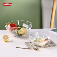 Multifunktionale Transparente Acryl-Polycarbonat Umweltfreundliche Moderne Maßgefertigte Quadratische Goodman Party Catering Restaurant Schüssel
