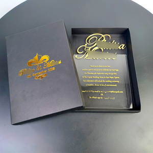<span class=keywords><strong>Carte</strong></span> <span class=keywords><strong>d</strong></span>'invitations de mariage en plexiglas cartes de mariage en acrylique faire partie de mariage clair cadeau inviter des cartes acryliques personnalisées - Product Image 2