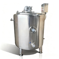 Pot vertical en acier inoxydable 304 à surface polie sanitaire avec contrôle thermostatique, réservoir de fusion de chocolat