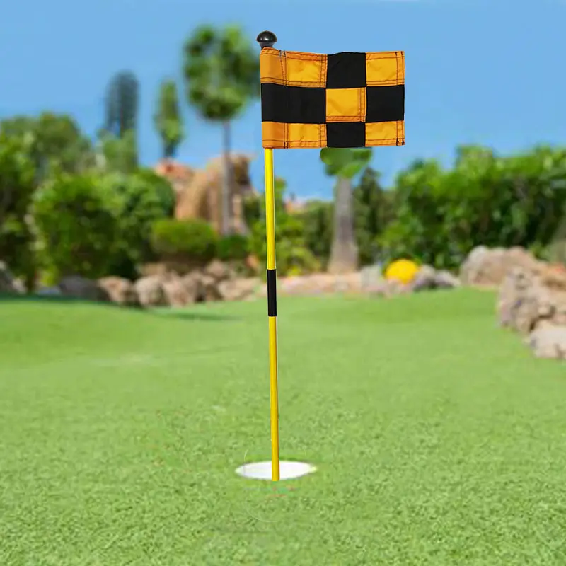 جولف Flagstick الأخضر سارية علم والبلاستيك كأس للجولف