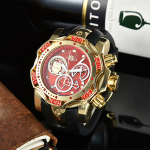 Montre sport à quartz pour homme, style européen, américain et africain, grand cadran, bracelet en caoutchouc, écologique, collection 2026, vente chaude - Product Image 2