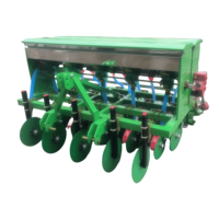 Semoir à disques double rangée 9 disques pour blé et applicateur d'engrais, semoir à céréales pour une plantation efficace et l'apport en nutriments