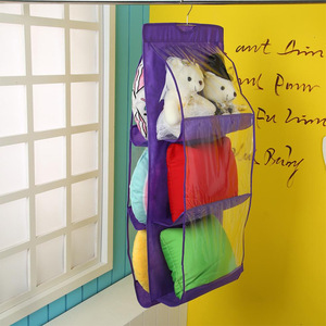 Organizzatore per <span class=keywords><strong>Borse</strong></span> in Plastica a Doppio Lato con 6 Tasche, Design Trasparente per <span class=keywords><strong>Armadio</strong></span> e Guardaroba - Product Image 6