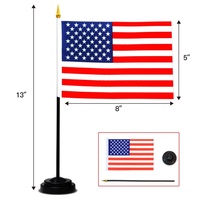 Drapeau de table personnalisé selon la demande avec logo, drapeau de la Syrie personnalisé sur table pour conférences patriotiques