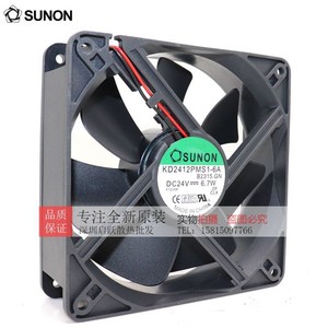 Ventilateur inverseur SUNON KD2412PMS1-6A DC 24V, ventilateur de refroidissement 6.7W pour alimentation électrique - Product Image 1