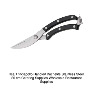 Stainless Steel Poultry <b>Shears</b> with Bakelite Handle, 25 cm, Ilsa 22460250Ivv - Product Image 2