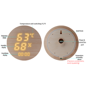 Temporizador digital de 15 minutos para salas de <span class=keywords><strong>sauna</strong></span> y spas, termómetro doméstico sin batería, accesorio perfecto para <span class=keywords><strong>sauna</strong></span>, termómetros inalámbricos - Product Image 4