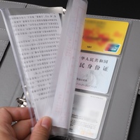 Pochettes pour classeur A5 A6 A7, 6 trous, enveloppes budgétaires pour argent, organiseur de portefeuille sans fermeture éclair, pochettes latérales en PVC scintillant