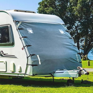 ผ้าคลุมรถบ้านแบบกันน้ำและรังสียูวีคุณภาพสูงสำหรับรถพ่วงคาราวานและมอเตอร์โฮม 210D ขายส่ง - Product Image 1