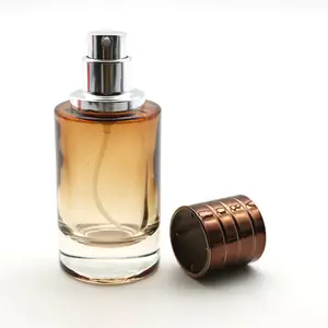 Botol Semprot Parfum Kaca Kabut Isi Ulang, Botol Atomizer Kaca Kabut Kosong Amber Coklat untuk Parfum 30 Ml