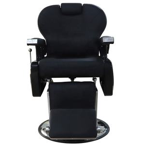 Fauteuil de Barbier Classique Économique avec Pompe Hydraulique Grande Taille, Noir - Product Image 2