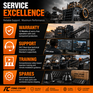 ผลิตจากไต้หวันฟงชวนเครื่องบดกรามหลัก FCJS-3015 45-80 t/h ความจุสูงรวมกรวดทราย - Product Image 6