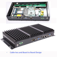 PC industriel intégré CESIPC i5 PC industriel sans ventilateur Mini PC intégré par ordinateur