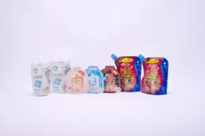 Pet Food Packaging Sachet Custom-shaped Aluminum Foil Barrier Doypack High Retort Stand Up Spout Pouch Bag