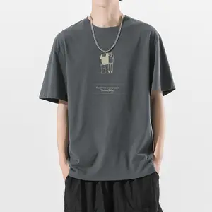 <span class=keywords><strong>T</strong></span>-<span class=keywords><strong>shirt</strong></span> bianca in cotone organico con stampa a sublimazione con stampa a maniche corte da uomo - Product Image 1