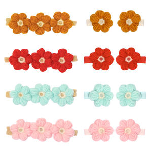 Bandeau fleur 3D crochet-pinces à <span class=keywords><strong>cheveux</strong></span> pour bébé fille petites barrettes pour <span class=keywords><strong>cheveux</strong></span> accessoires de <span class=keywords><strong>cheveux</strong></span> pinces à crochet fleur - Product Image 3