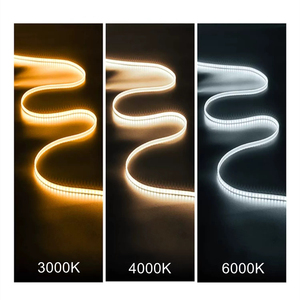 Chất lượng cao 12V COB LED Strip Lights siêu sáng linh hoạt 5 mét <span class=keywords><strong>PCB</strong></span> IP44 tuyến tính trang trí đồng-dải thông minh cảm biến ánh sáng - Product Image 4