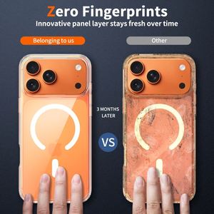 Coques de téléphone magnétiques, épaisseur 1,5 mm, anti-rayures, transparentes comme du cristal, pour iPhone 17 Pro Max 16 15 14 13 12 <span class=keywords><strong>11</strong></span> - Product Image 3