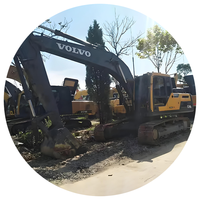 Excavatrice de grande taille Volvo Ec240 d'occasion, d'origine suédoise, 26 tonnes, 90% neuve, faible nombre d'heures, diesel, sur chenilles, hydraulique, certifiée CE, à vendre