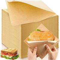 Sacs en papier kraft brun biodégradables écologiques avec design de luxe imprimé à l'écran pour les hamburgers, les sandwichs, les beignets et plus encore