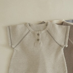 Mamelucos de Verano para Bebés y Niños Pequeños, Transpirables, de Spandex/Poliéster, Manga Corta, Unisex, ODM - Product Image 5