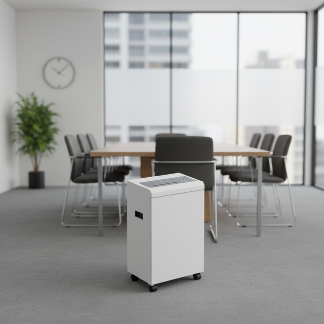 15 Sheet P5 Micro Cut Paper Shredder 240mm Heavy Duty Metal Shredder 40L Pull Out Waste Bin High Security Office Paper Shredder