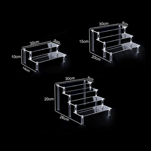 Wholesale Dessert Perfume Character Clear <strong>Acrylic</strong> Shelf Organizer 2/3/4/ Layer Cake <strong>Acrylic</strong> Stand Display - Product Image 4