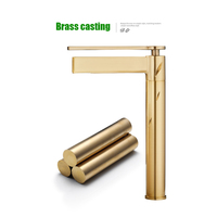 Robinet de salle de bain de style simple, mitigeur d'évier d'eau chaude et froide, robinets de lavabo en laiton, robinetterie monotrou montée sur le pont, mitigeur