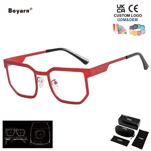 <span class=keywords><strong>Gafas</strong></span> de Miopía Cuadradas Extra Grandes Boyarn para Mujer y Hombre, <span class=keywords><strong>Gafas</strong></span> de Computadora con Protección Contra la <span class=keywords><strong>Luz</strong></span> <span class=keywords><strong>Azul</strong></span>, <span class=keywords><strong>Gafas</strong></span> de Metal de Moda para Mujer, <span class=keywords><strong>Gafas</strong></span> de Graduación - Product Image 1