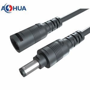 Aohua pemasok konektor DC penjualan konektor kabel perpanjangan perempuan laki-laki M13 2 Pin <span class=keywords><strong>5.5mm</strong></span> * 2.1/2.5mm untuk driver led 24V - Product Image 6