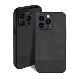 Étui de téléphone portable de luxe pour affaires, housse de téléphone en cuir pour iPhone XR X 11 12 13 14, étuis en cuir pour téléphone portable - Product Image 2