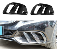 Évent décoratif en Fiber de carbone de pare-chocs avant de haute qualité adapté pour W205 2018 Kit de carrosserie évents couverture pour Mercedes W205