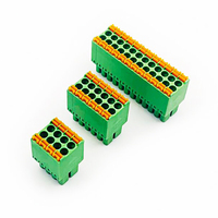 AOSI FPS1.5-02 이중 레벨 PCB 터미널 블록 3.5MM 자동차용 푸시인 연결 28-6AWG