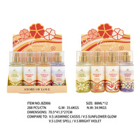 Ensemble de brumes corporelles écologiques fruitées 88 ml - Histoire d'amour - Parfum longue durée pour femmes - Utilisation quotidienne pour le corps et les cheveux