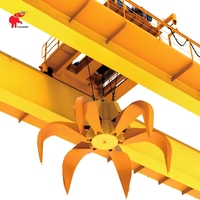 Grue aérienne à double poutre de contrôle de cabine QZ à bas prix 5 tonnes 10 tonnes 20 tonnes 50 tonnes Grue aérienne automatique à grappin à vendre