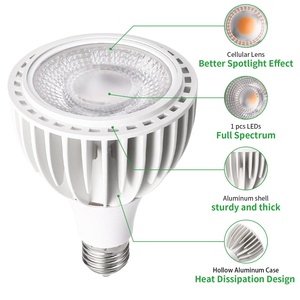 COB PAR30 식물은 저렴한 가격을 사용하여 가벼운 내구성 24W 실내 식물 성장 전구 - Product Image 5